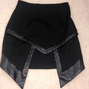 Black high waisted skirt